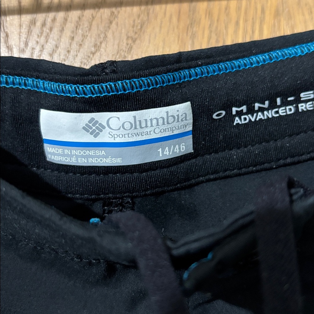 Columbia Black Omni-Shield women’s 14 hiking water and stain repellency Pants - Picture 3 of 11